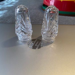Beautiful Real Crystal Salt and Pepper Shakers